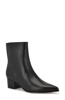 Nine West Maribu Pointed Toe Bootie in Dark Brown Suede at Nordstrom, Size 8 | Nordstrom