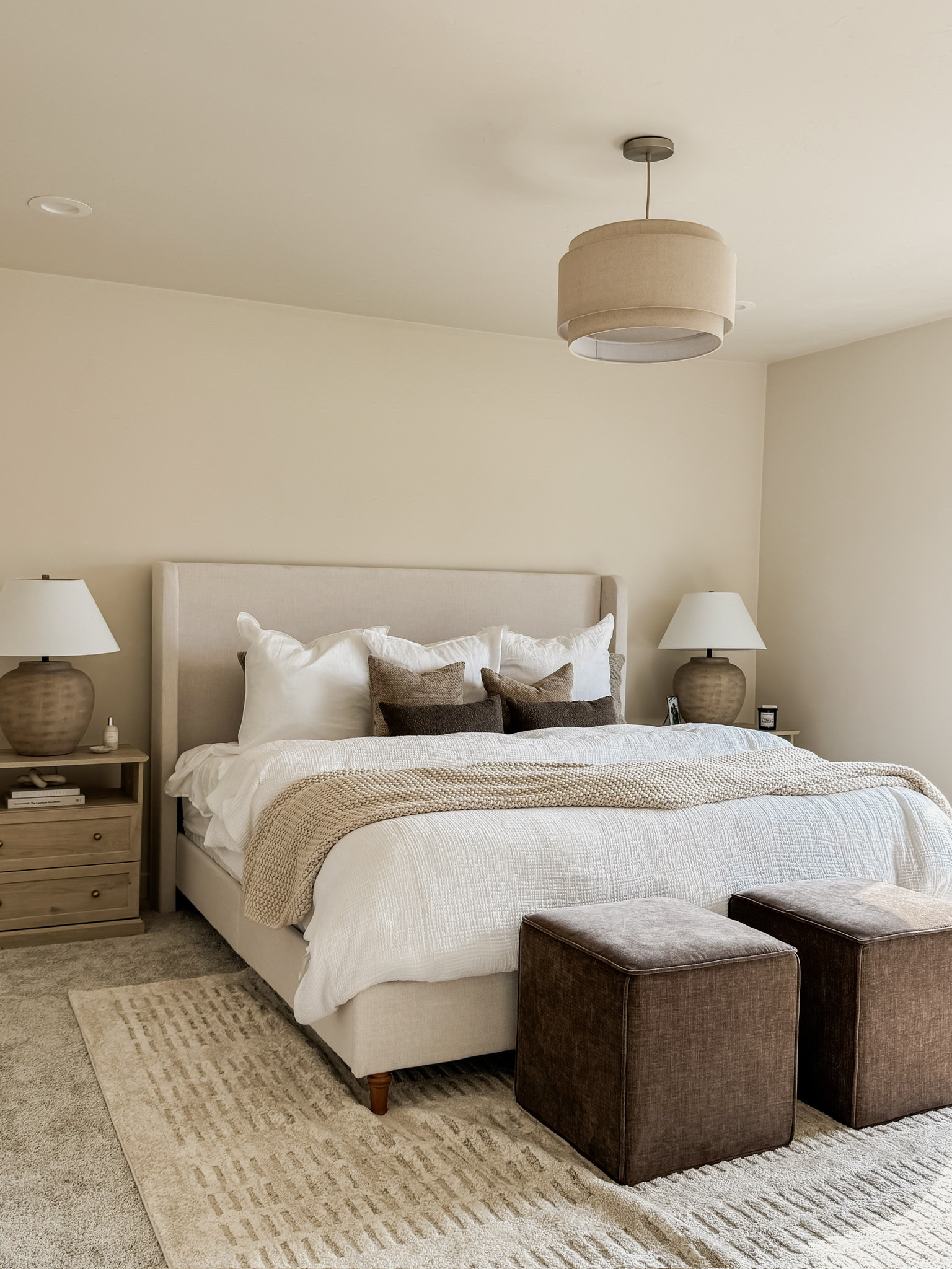 Cozy neutrals meet modern comfort — a serene retreat made for slow mornings and peaceful nights. #bedroomdecor #bedroom #homedecor 

 #LTKHome