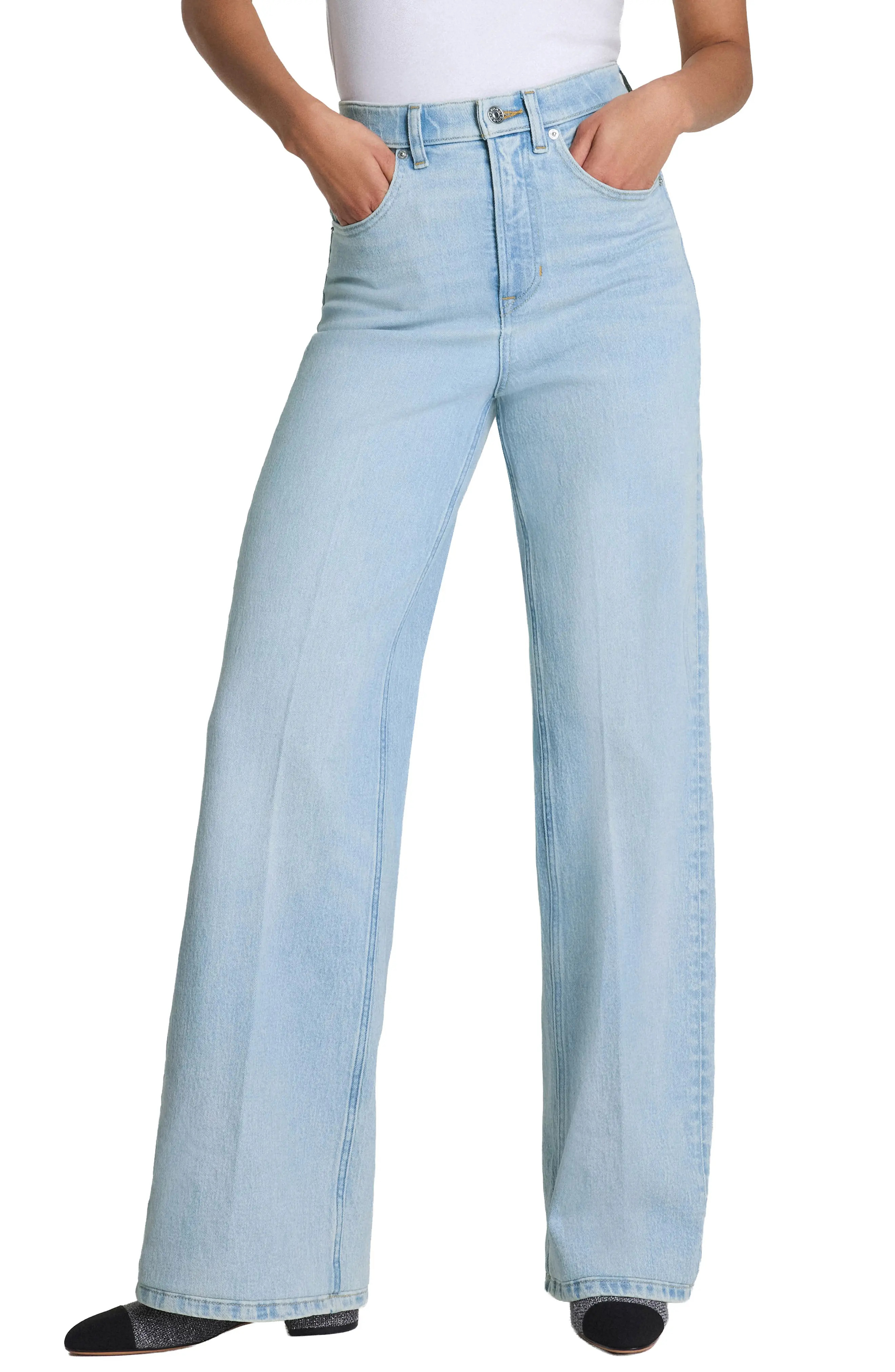 SPANXshape™ Authentic 360 High Waist Wide Leg Jeans | Nordstrom