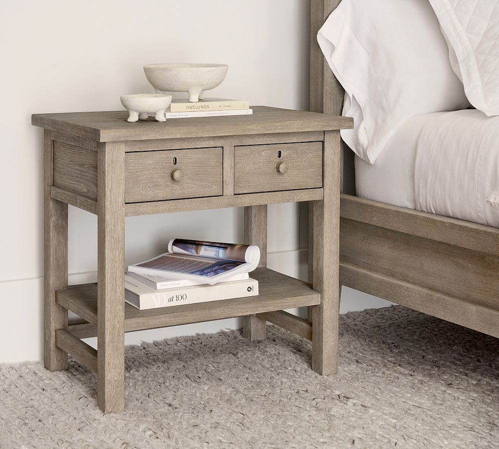Farmhouse 2-Drawer Nightstand (28.5") | Pottery Barn (US)