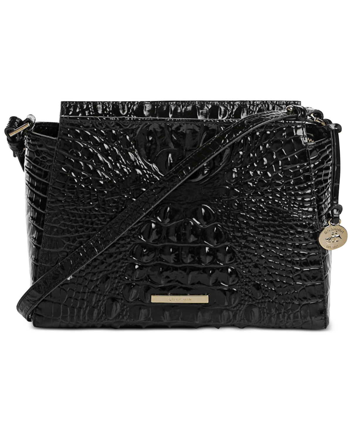 Brahmin Hillary Leather Crossbody Bag - Black Melbourne | Macy's