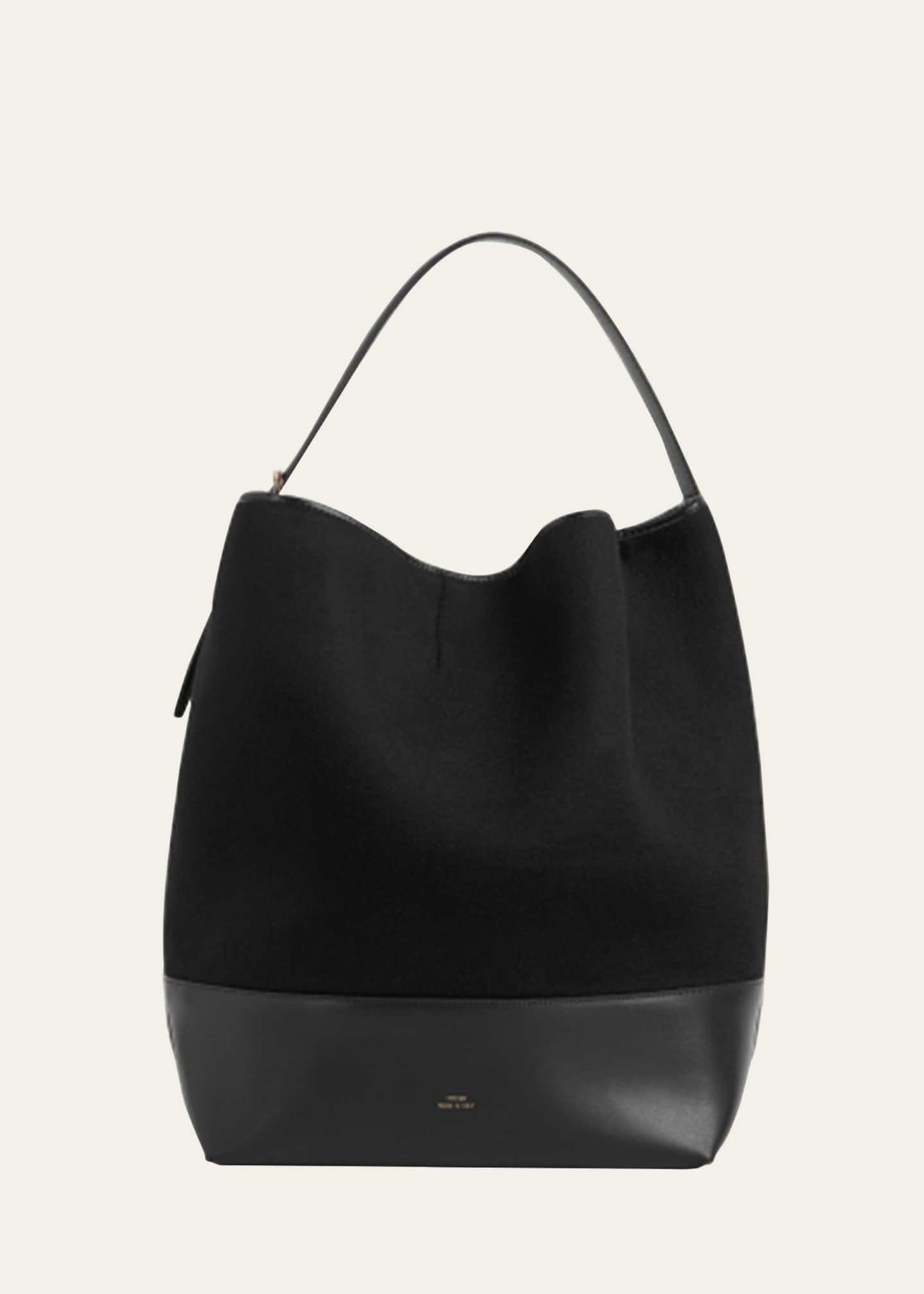 Toteme Belted Wool & Leather Tote Bag | Bergdorf Goodman