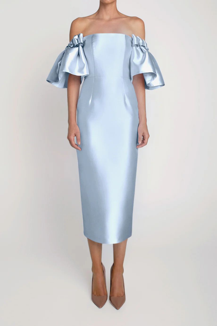 Poppy Silk and Wool Midi Dress | ALEXIA MARIA
