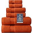 COZYART Orange Bath Towels Set for Bathroom Turkish Cotton Thick Soft Absorbent Durable 650 GSM T... | Amazon (US)