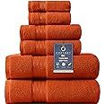 COZYART Orange Bath Towels Set for Bathroom Turkish Cotton Thick Soft Absorbent Durable 650 GSM T... | Amazon (US)