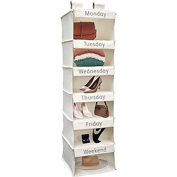 Super Heavy Duty Kids Closet Organizers and Storage | Linen Weekly Clothes Organizer for Kids wit... | Amazon (US)