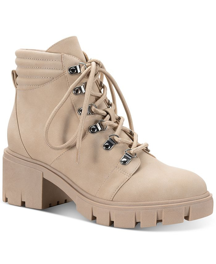 Sun + Stone Ruthee Lug Sole Booties, Created for Macy's & Reviews - Booties - Shoes - Macy's | Macys (US)