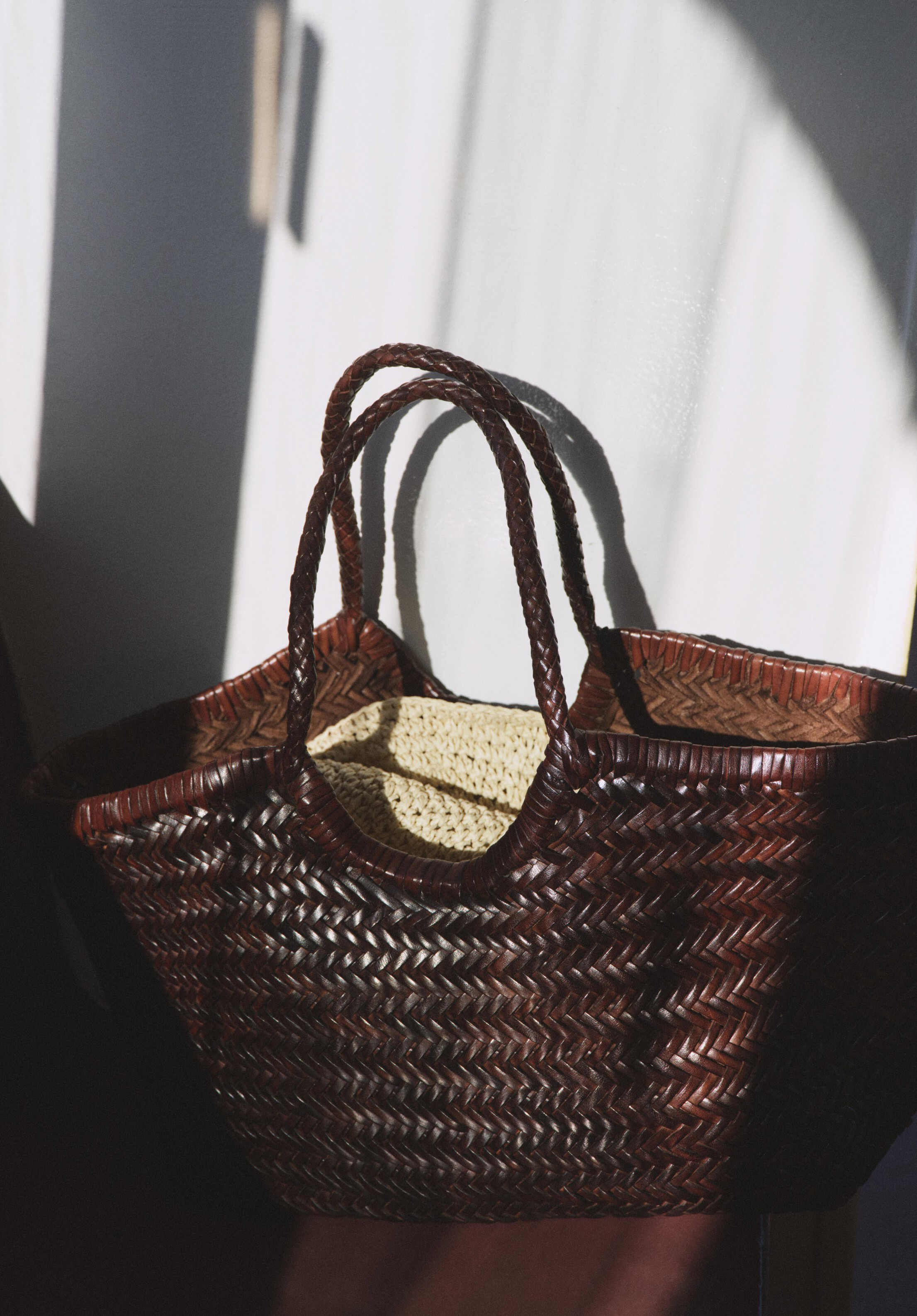 Kikapu Leather Weave Tote Bag | Hush UK