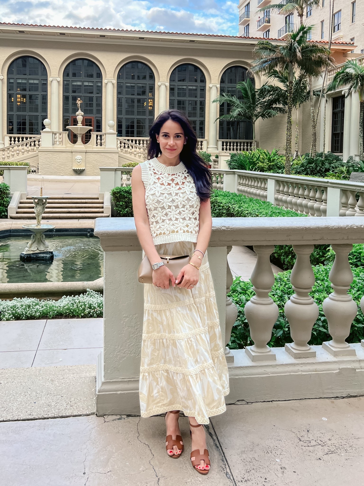 Grabbing some warm weather in Palm Beach with this beautiful two piece set from Marie Oliver! Sharing details and similar items if not available (like wedges)  

#LTKSeasonal #LTKStyleTip #LTKItBag