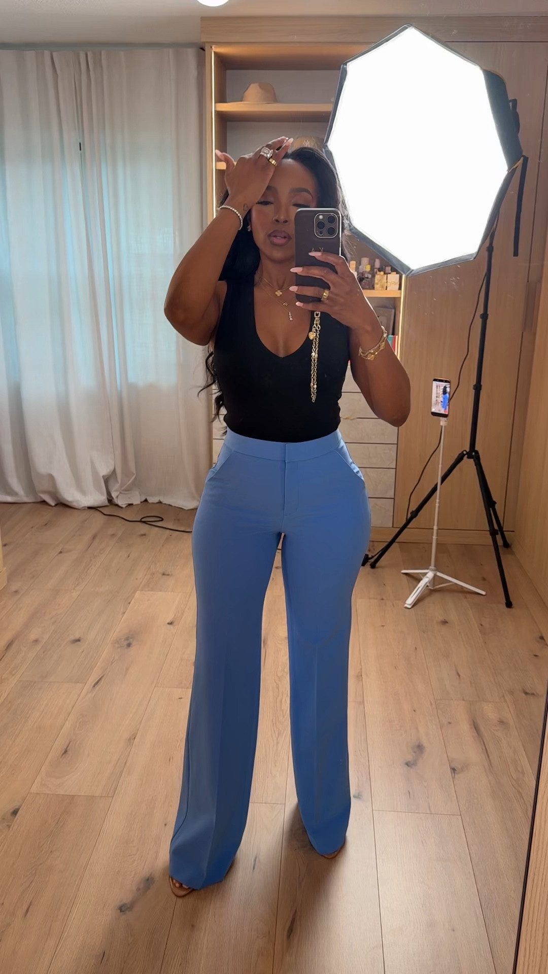 Scroll to shop this elevated everyday look featuring a fitted black top paired with tailored wide-leg trousers for a polished, flattering silhouette. These are the kind of pieces you can mix and match endlessly, making them a smart wardrobe investment where the cost per wear keeps dropping.

Perfect for work, date nights, dinners, events, or elevated casual days.

5'4" | 138 lbs | 34D bust | 27" waist | 40" hips

Follow me on Instagram and YouTube @kirasfashionfinds

#LTKootd #LTKgrwm #LTKSaleAlert