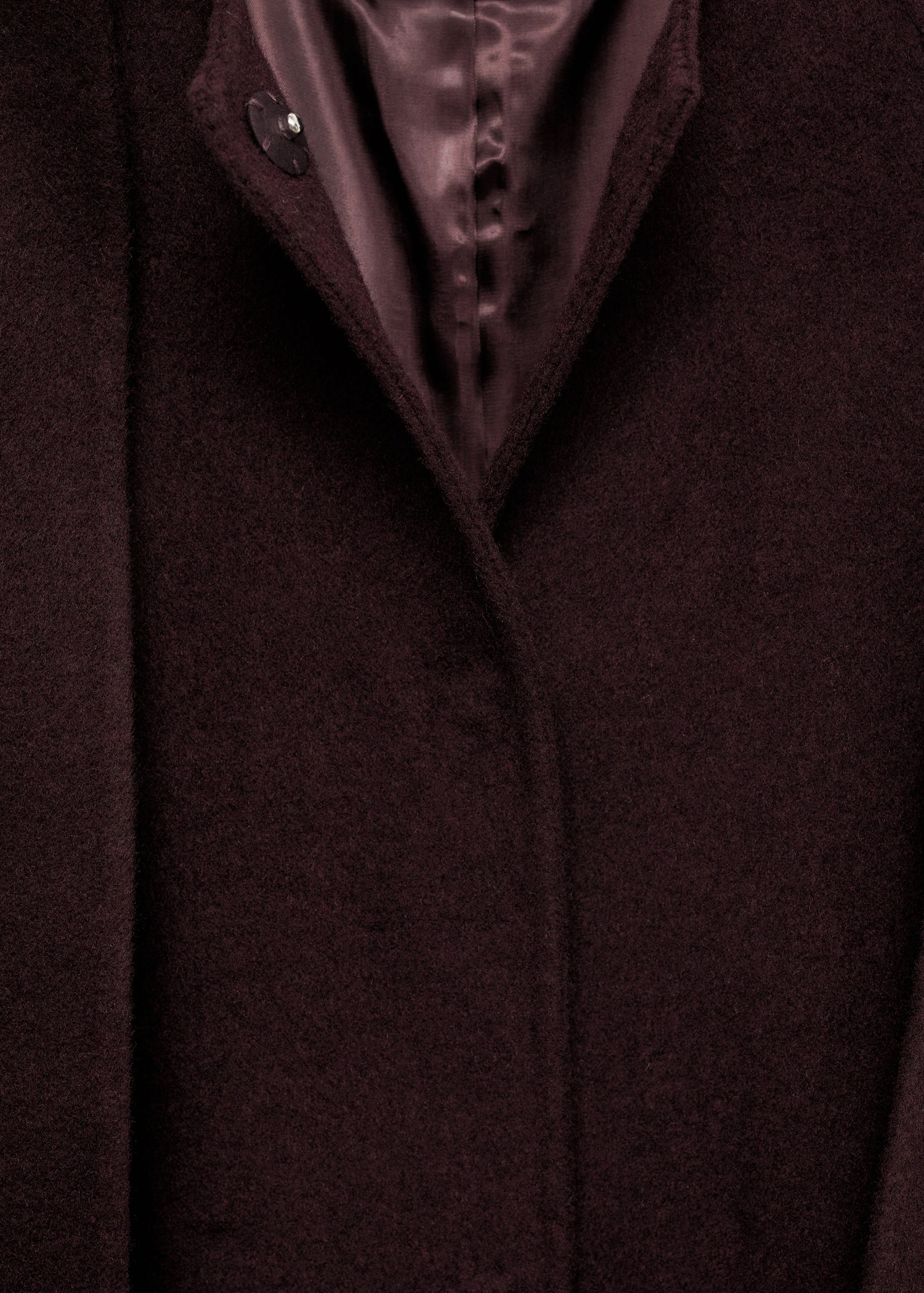 Detachable scarf wool coat | MANGO (UK)