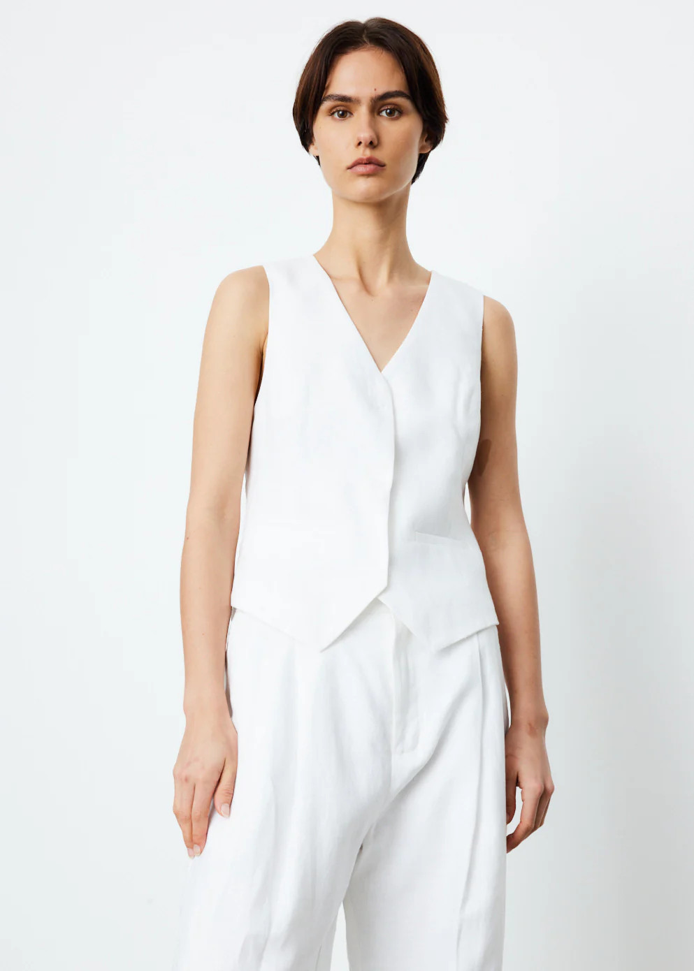 Sadie Linen Vest | Incu