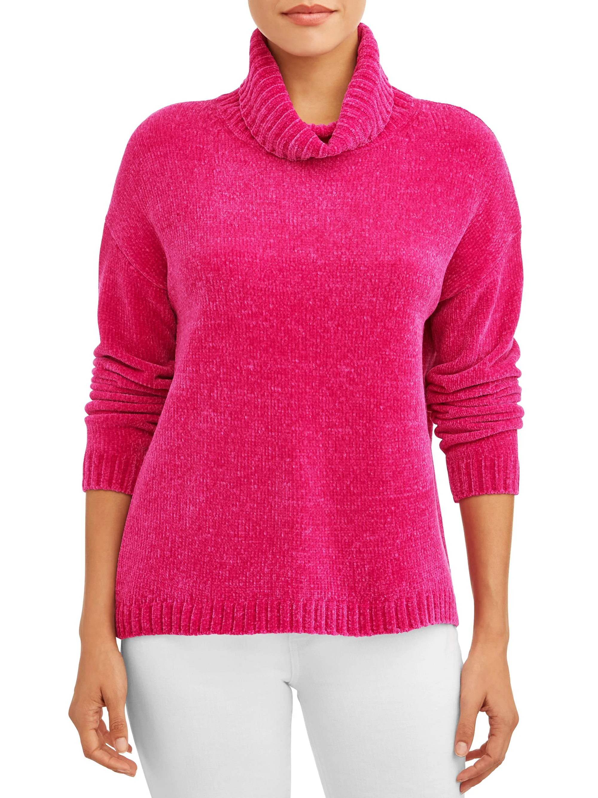Women's Chenille Turtleneck | Walmart (US)
