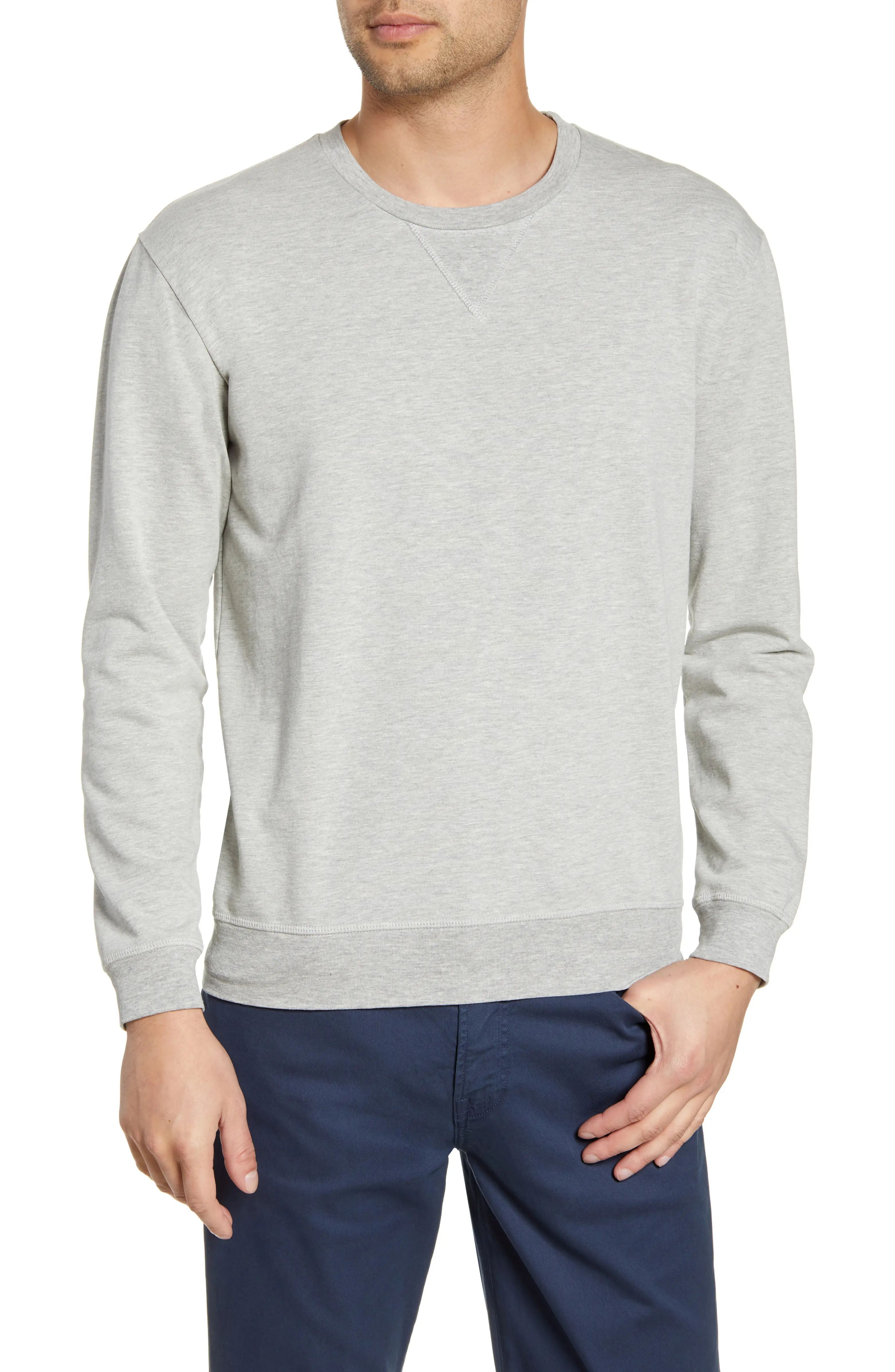 Stretch Cotton Terry Crewneck Sweatshirt | Nordstrom