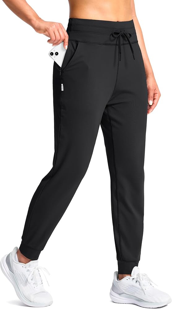 SANTINY Women's Sweatpants Joggers with Pockets Soft Stretch High Waisted Sweat Pants Lounge Runn... | Amazon (US)