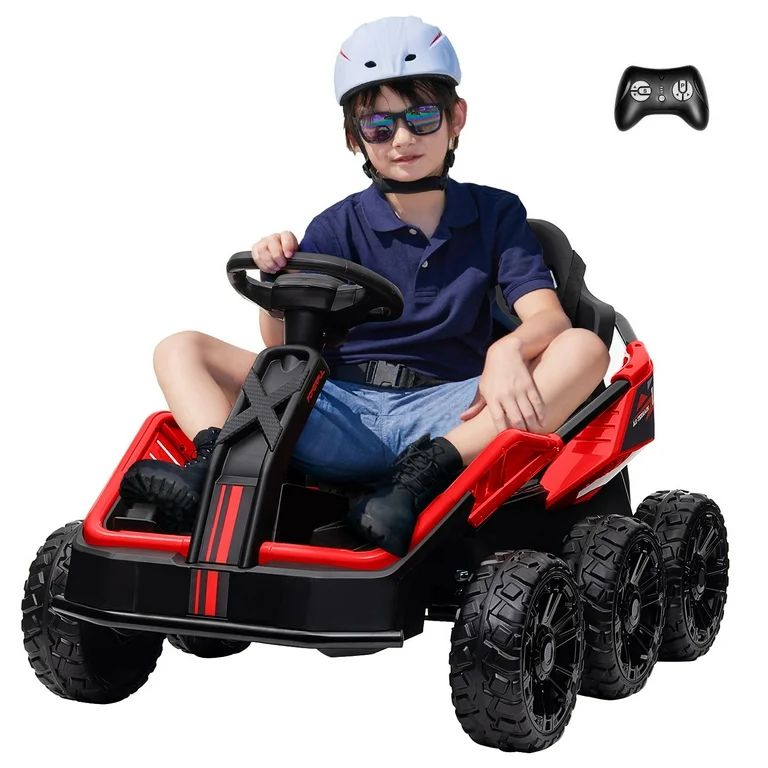 Prime Day Deals Today 2023! 6 Wheels Ride on UTV for Kids 3+, 12V Battery Powered Car with Remote... | Walmart (US)