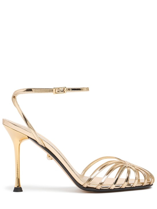 95mm Ally mirror leather pumps | Luisaviaroma
