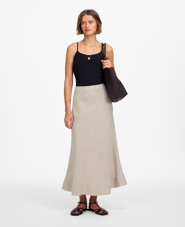 Linen Maxi Slip Skirt | Madewell | Madewell