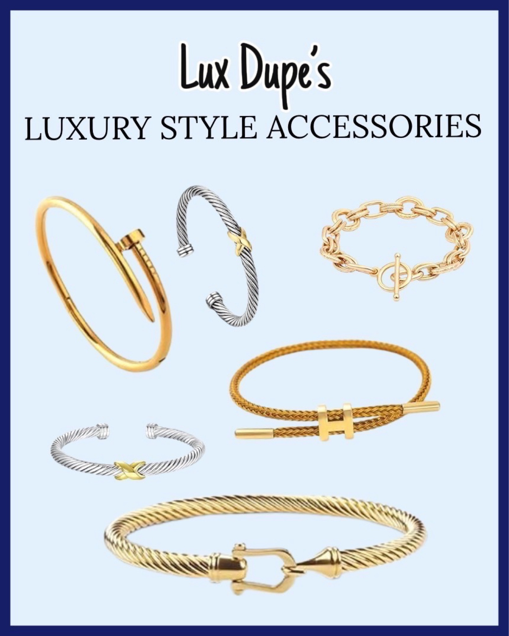 Luxury bracelet dupes #amazon  

#LTKFindsUnder50 #LTKStyleTip #LTKWorkwear