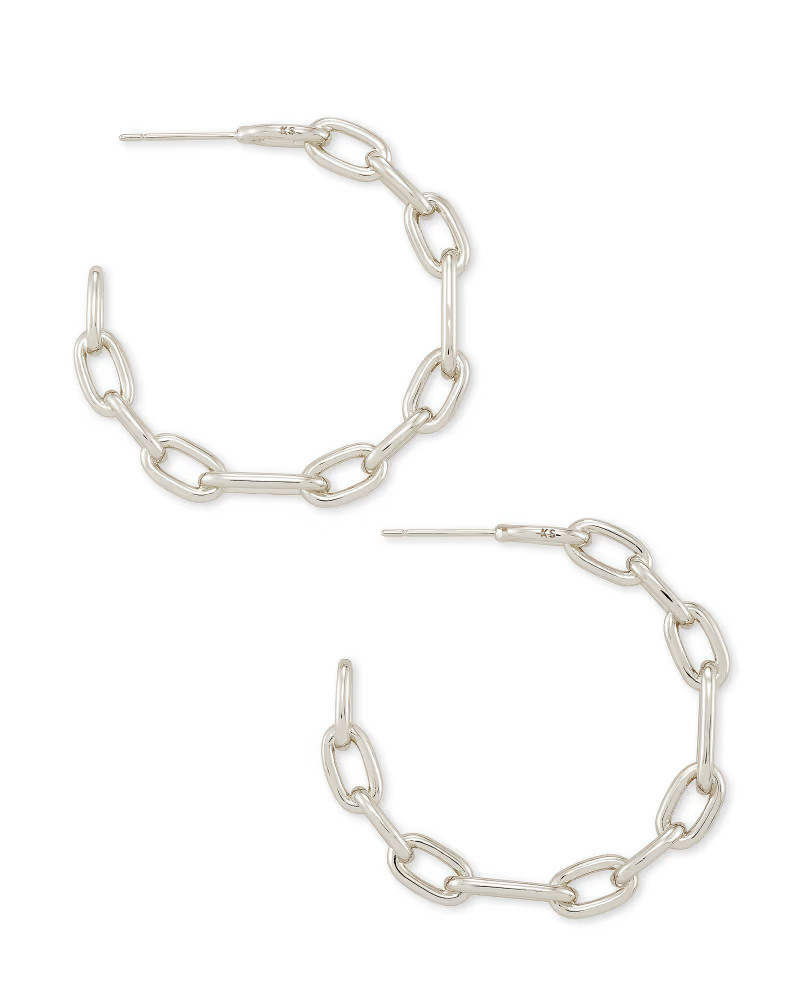 Ryder Hoop Earrings in Silver | Kendra Scott