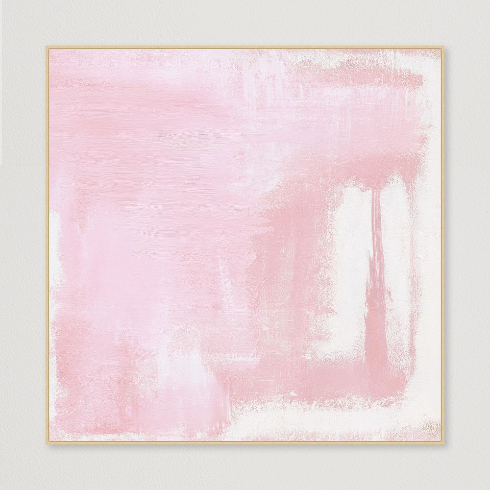 Pink Cotton Framed Canvas Art | Pottery Barn Teen