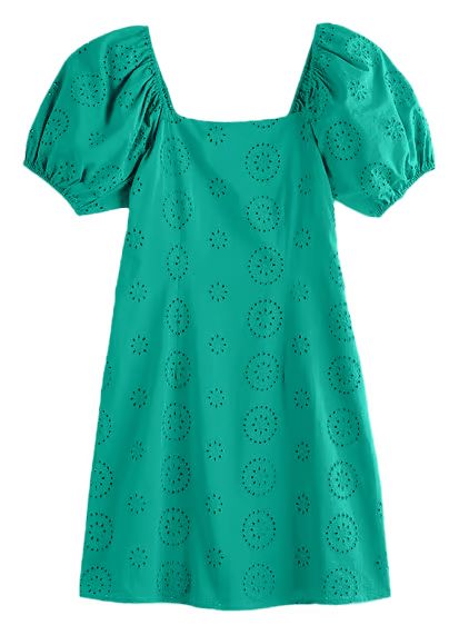 Women's LC Lauren Conrad Short Puff Sleeve Squareneck Mini Dress | Kohl's