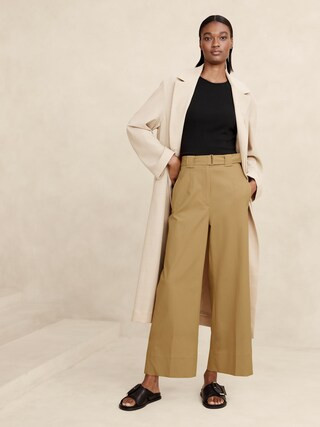 Oceanside Wide-Leg Cropped Pant | Banana Republic (CA)
