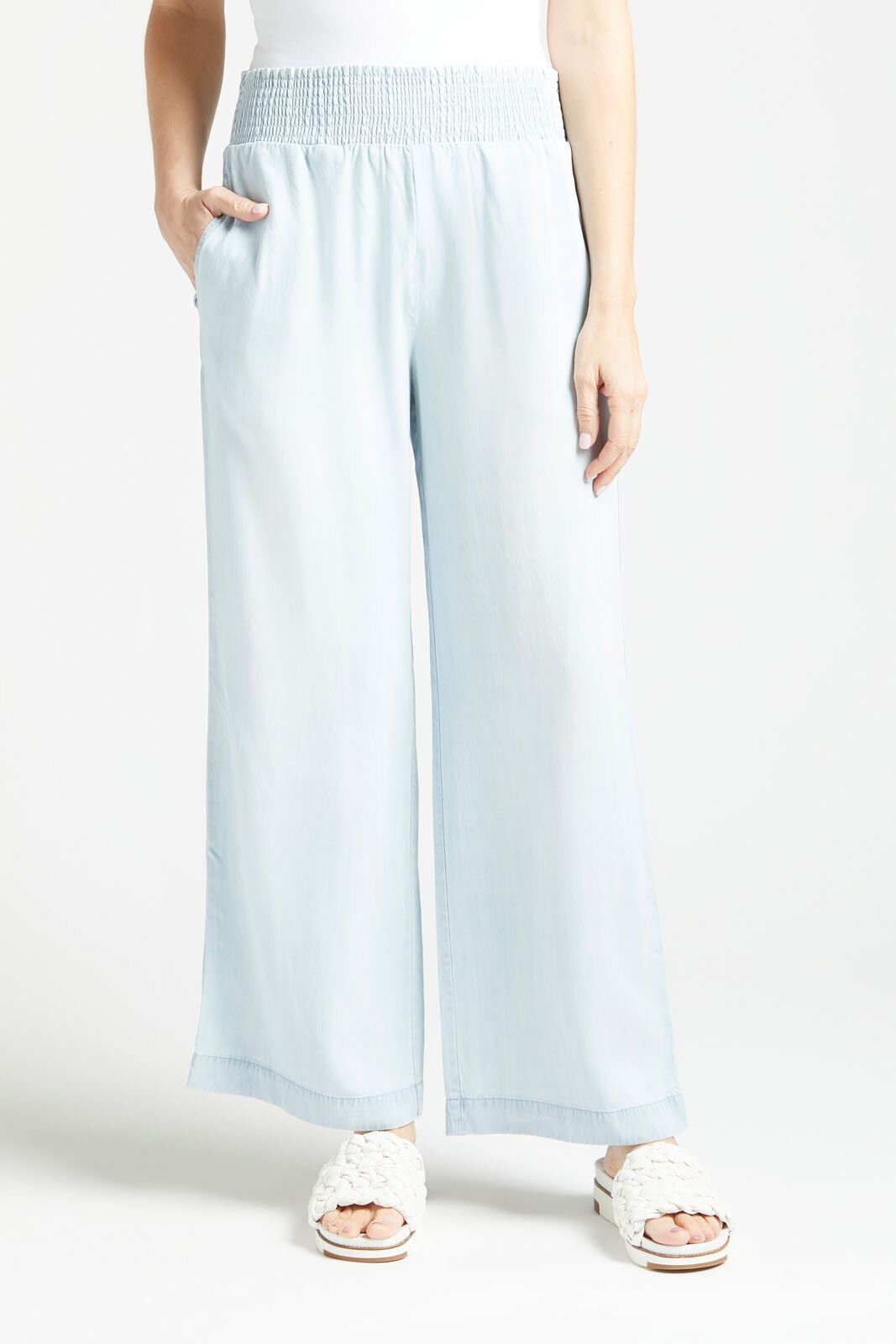 Cloth And Stone  Smocked Wide Leg Pant | Evereve