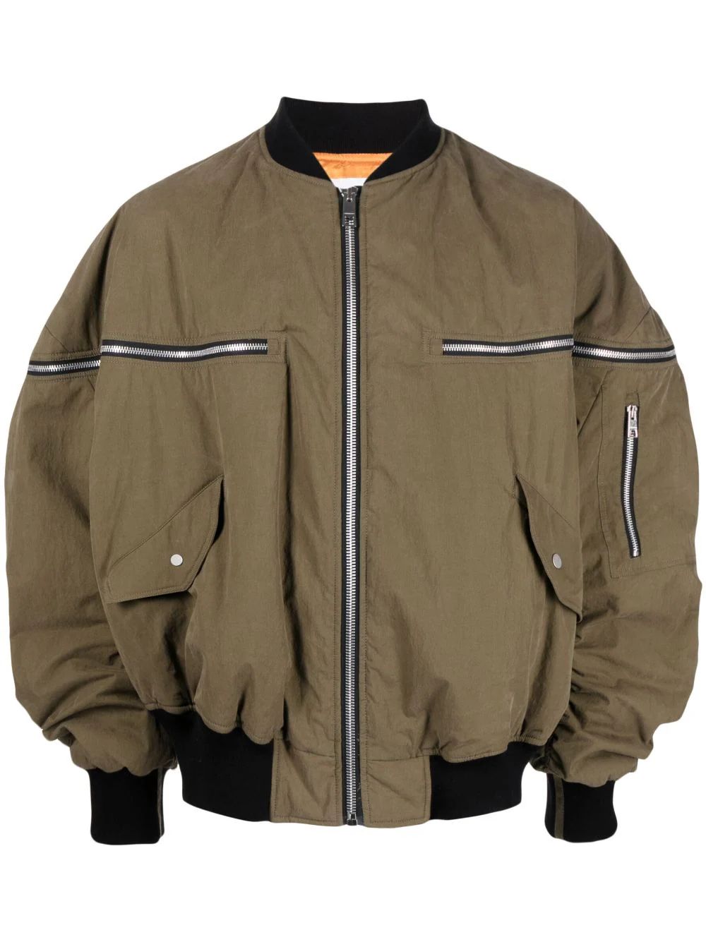 zip-up bomber jacket | Farfetch Global
