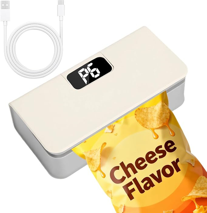 Syaws Mini Bag Sealer,Rechargeable Sealer Machine with LED Power Display,Heat Sealer and Cutter w... | Amazon (US)