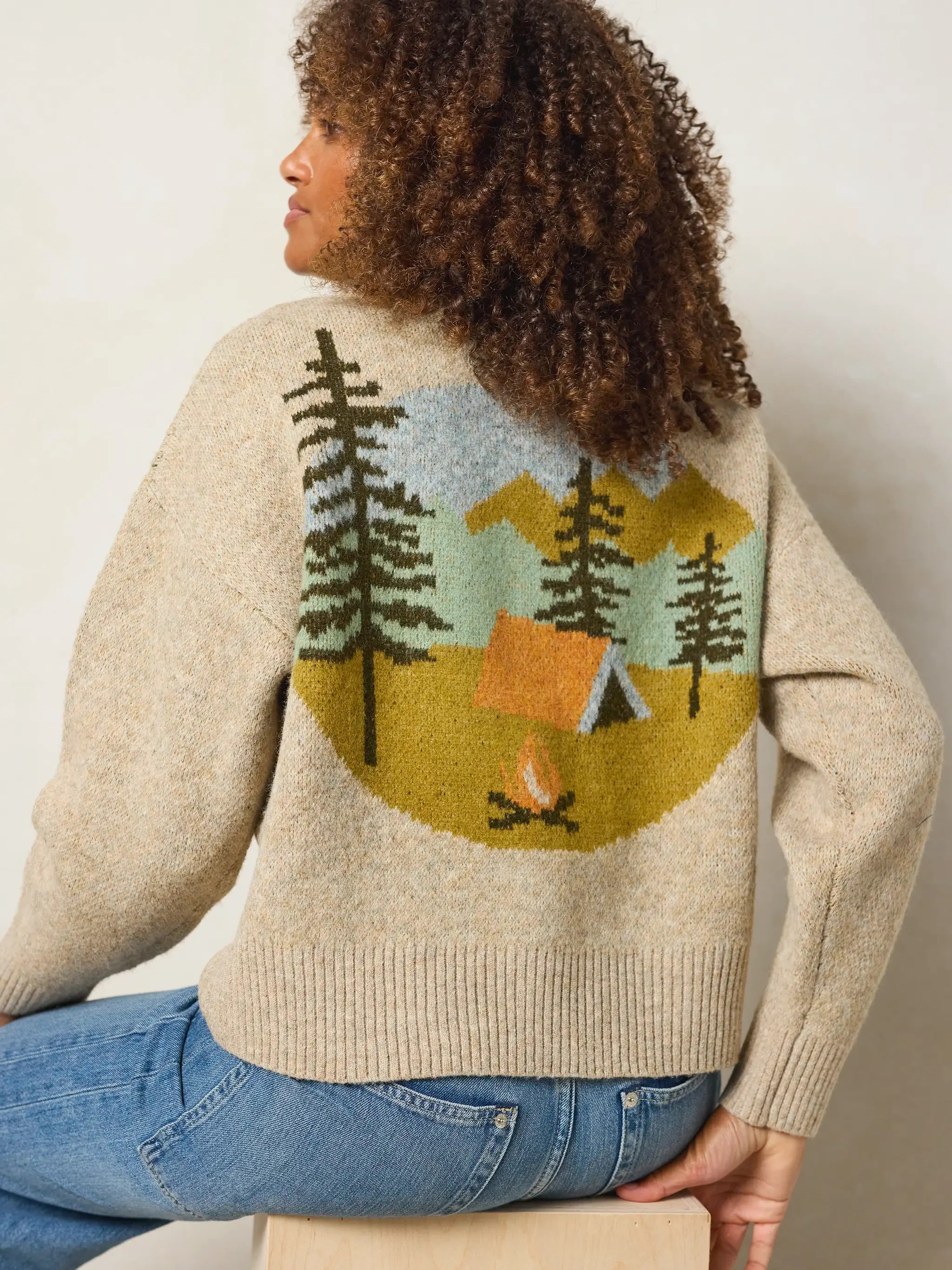 Jacquard Button Front Cardigan Sweater | Natural Life