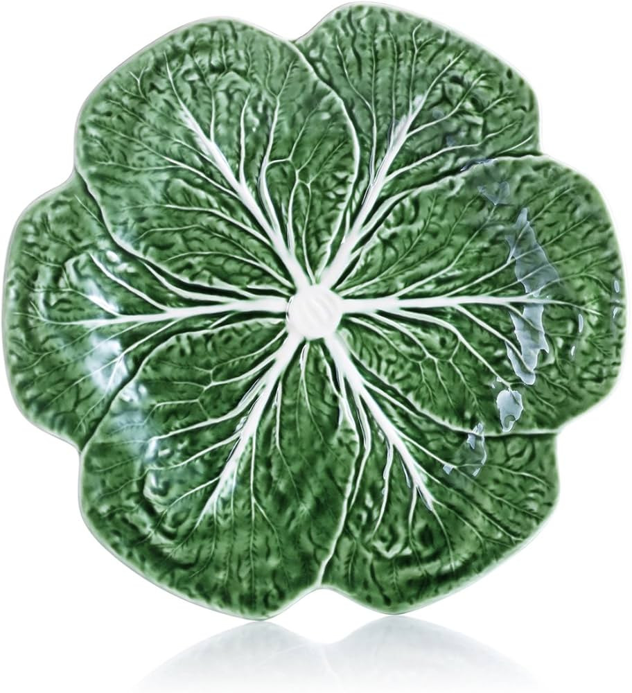 Bordallo Pinheiro Cabbage Green Dinner Plate, Set of 4 | Amazon (US)