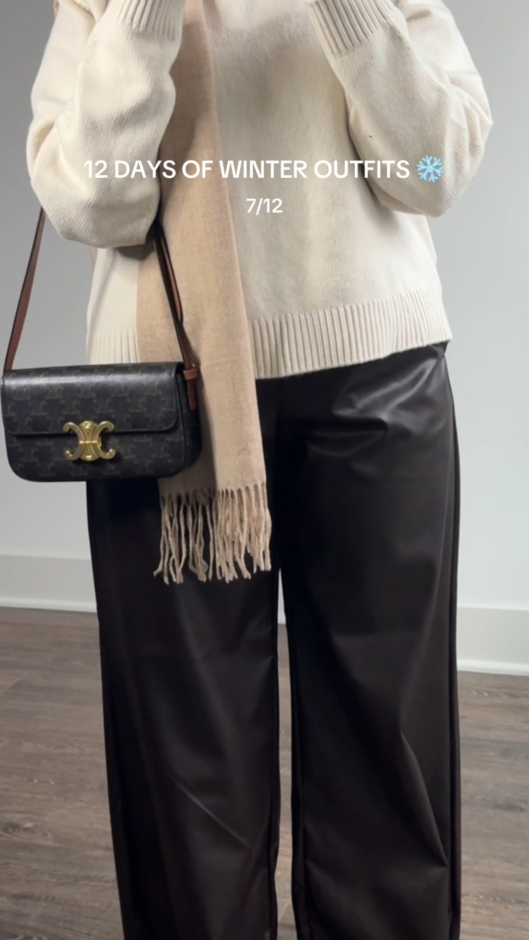 Wide-leg leather pants are the move—just toss on a scarf and you’re good to go! 🧣

#LTKHoliday #LTKFindsUnder100 #LTKStyleTip