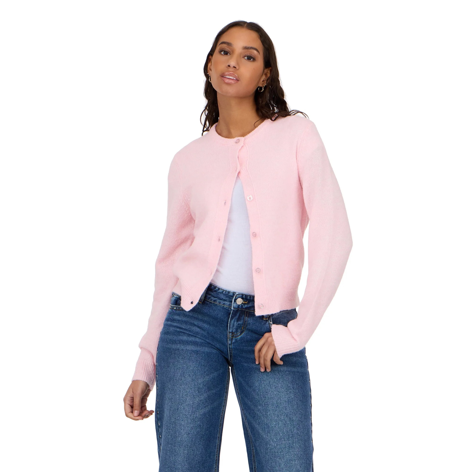 Forever 21 Women’s Cardigan Sweater – Soft Knit Long Sleeve Button Front Layer for Everyday C... | Walmart (US)