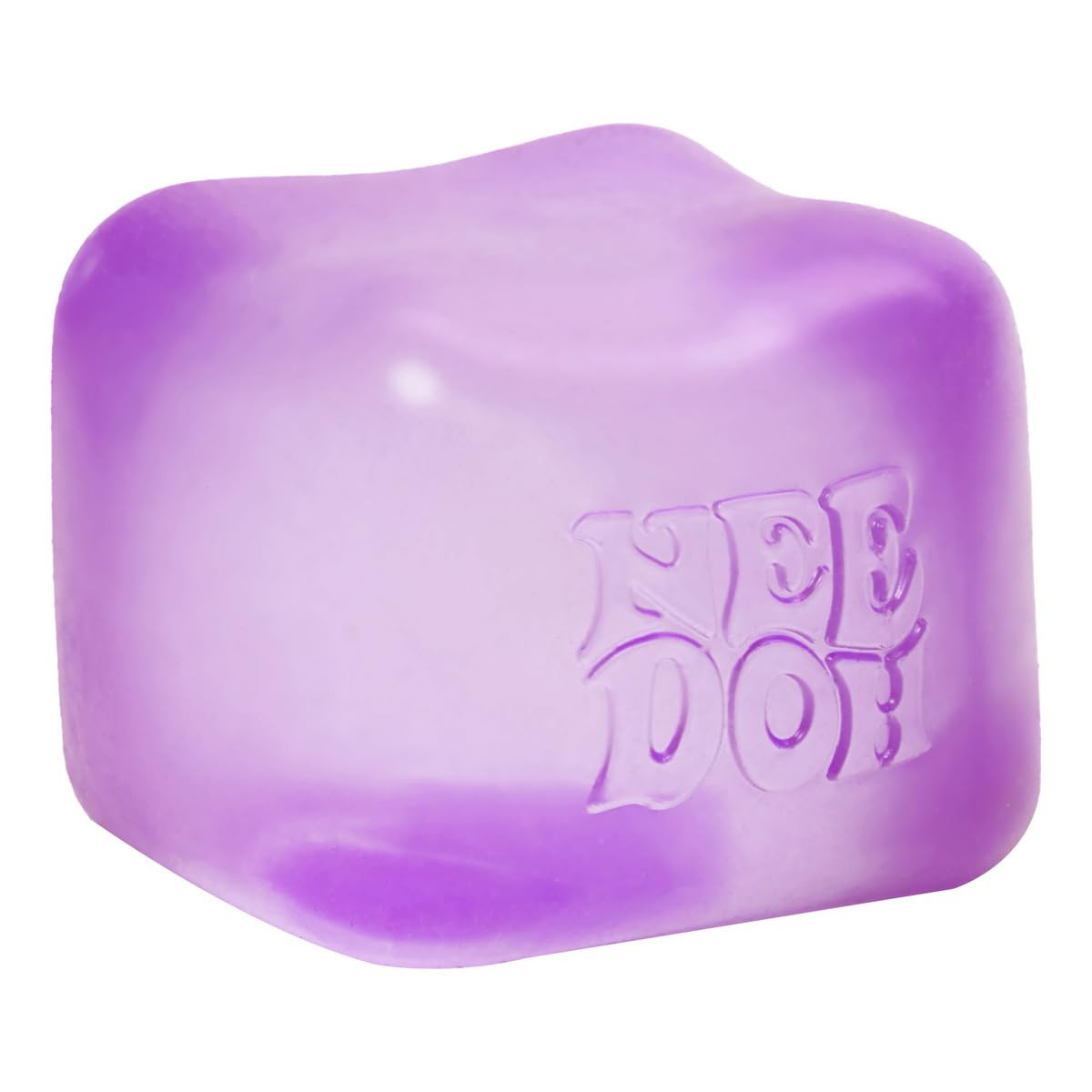 Schylling NeeDoh Nice Cube -Sensory Squeeze Toy with Super Solid Squish - 2.25" Cube (Purple) | Amazon (US)