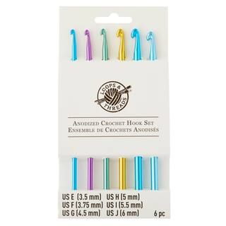 Anodized Crochet Hook Set by Loops & Threads®, E-J | Michaels | Michaels Stores