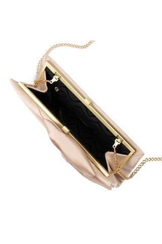 olga berg Chloe Tie Front Clutch in Natural from Revolve.com | Revolve Clothing (Global)