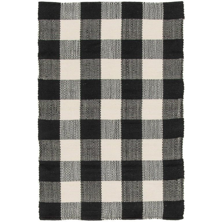 Mainstays 24" x 36" Black & White Layering Rug - Walmart.com | Walmart (US)