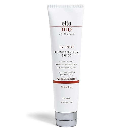 EltaMD UV Sport Sunscreen Lotion, Broad-Spectrum SPF 50, Non-Greasy, Mineral-Based Zinc Oxide For... | Amazon (US)