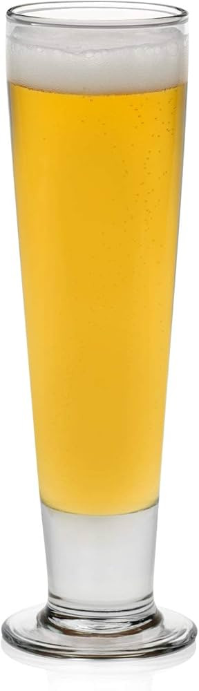 Libbey Stockholm Pilsner Beer Glasses, 14.5-ounce, Set of 4 | Amazon (US)