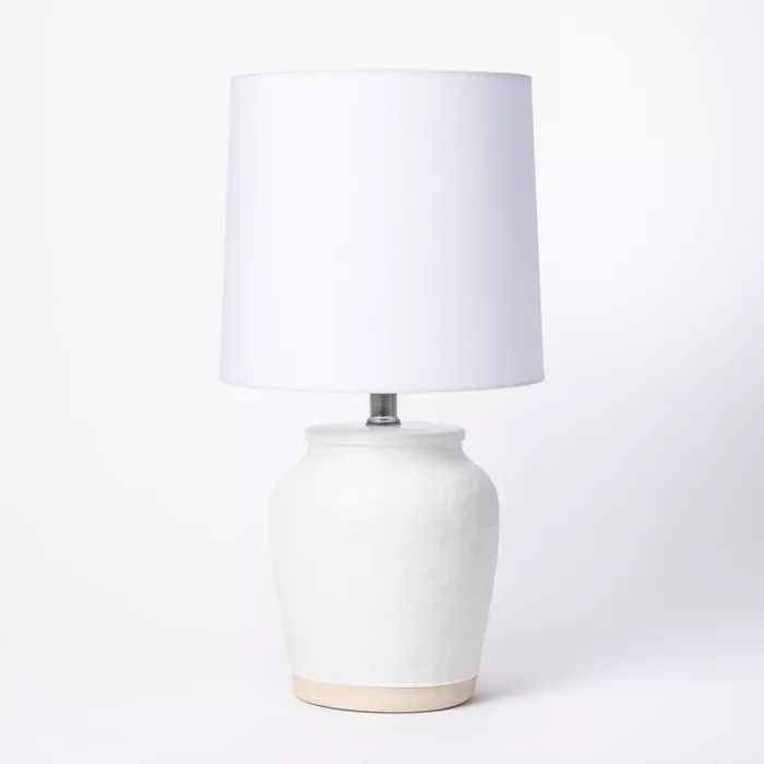 Medium Ceramic Accent Lamp (Includes LED Light Bulb) White - Threshold&#8482; | Target