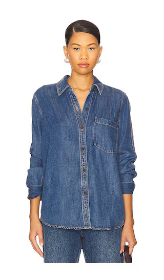 Rails Atticus Top in Blue. - size M | Revolve Clothing (Global)
