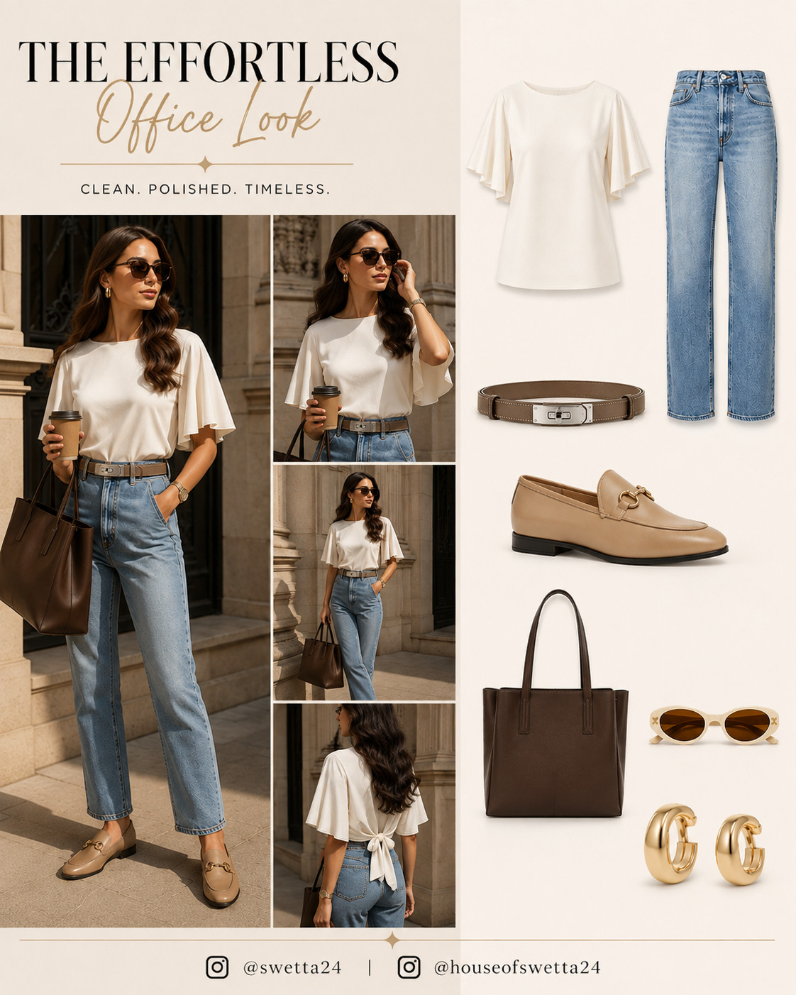 🤍 The Coffee Meeting Edit

An effortless combination of timeless essentials you'll wear on repeat—from the perfect knit top to classic denim, elegant loafers, and elevated accessories.

Everything in this look is linked here on my LTK. ✨

Save this look for your next coffee meeting, casual office day, or weekend brunch. ☕️👜 

 #LTKvlog #LTKSeasonal #LTKTravel