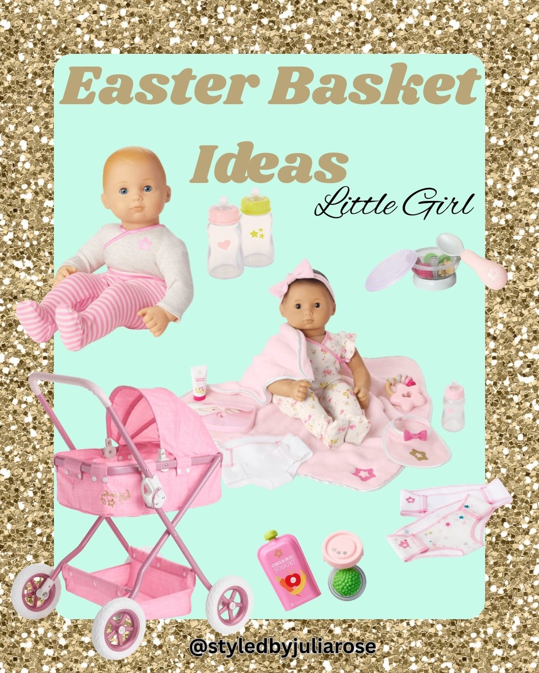 Easter basket gift ideas for little girls dolls stroller American girl birthday gift ideas 

Love a Bitty Baby for a little girl gift 💕 bonus- the stroller is 50% off!!

#LTKmomlife #LTKKids #LTKSpringSale