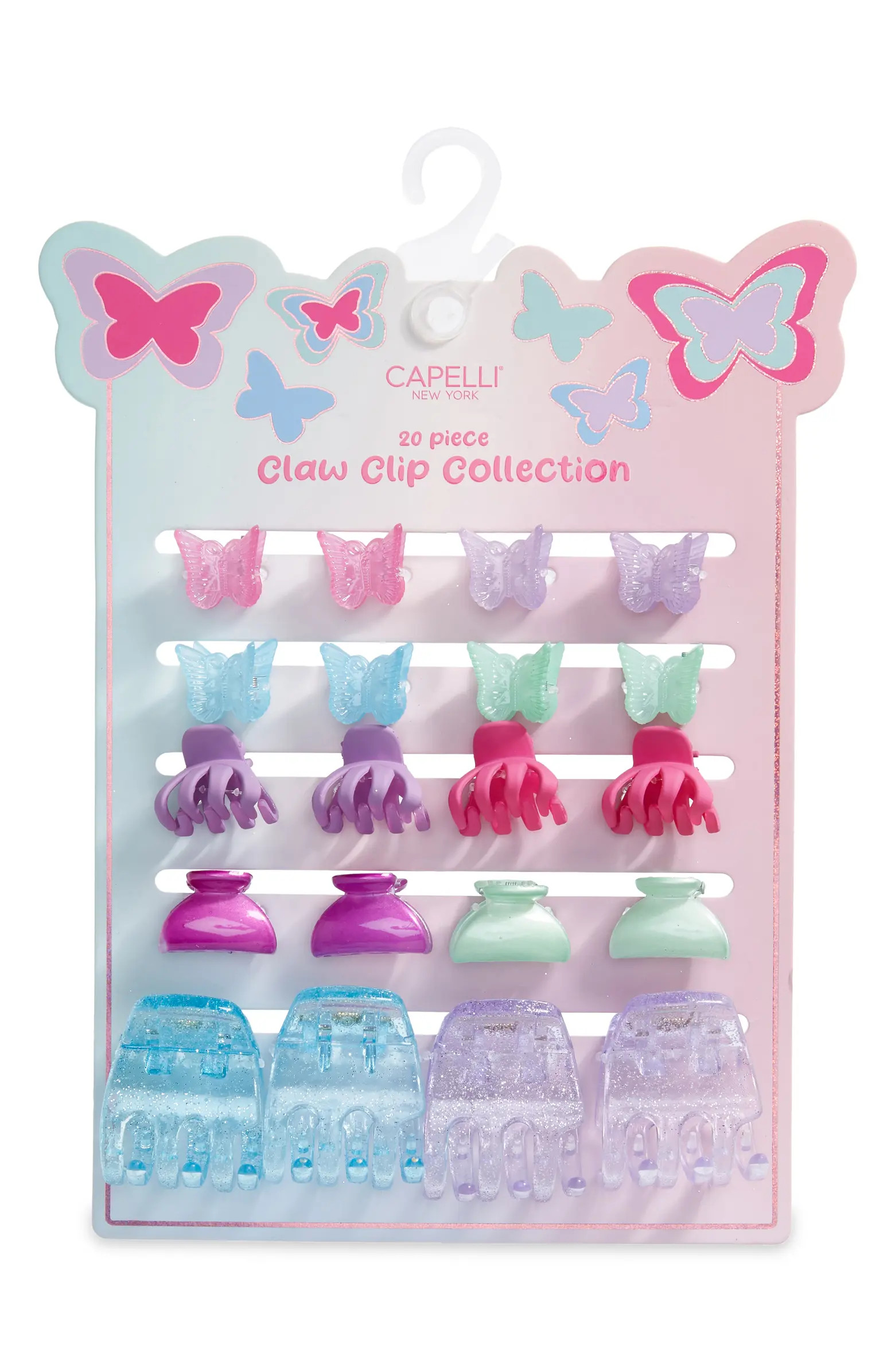 Capelli New York Kids' 20-Piece Assorted Claw Clip Set | Nordstrom | Nordstrom