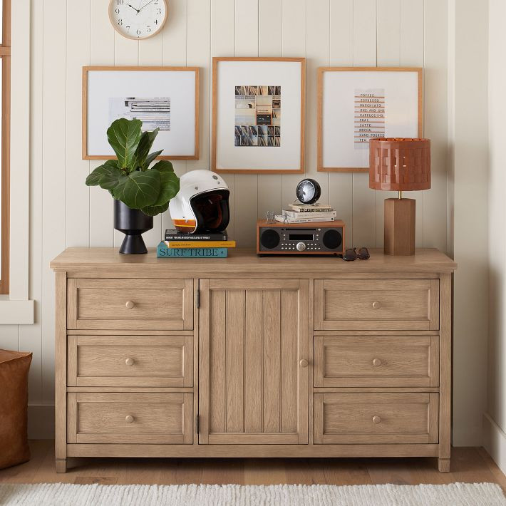 Beadboard 6-Drawer Wide Dresser | Pottery Barn Teen