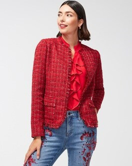 Tweed Fringe Jacket | Chico's