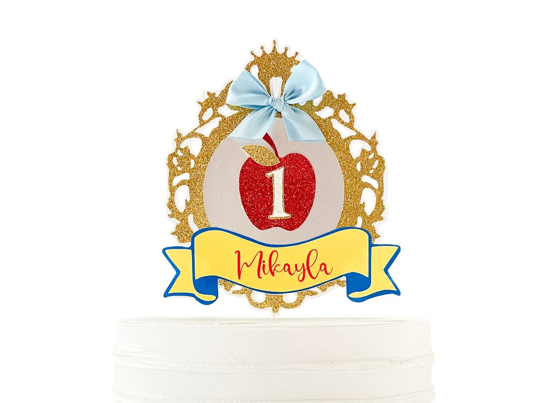 Princess Theme Cake Topper Personalized With Name and Age, Princess 1st Birthday Cake Smash Prop ... | Etsy (US)