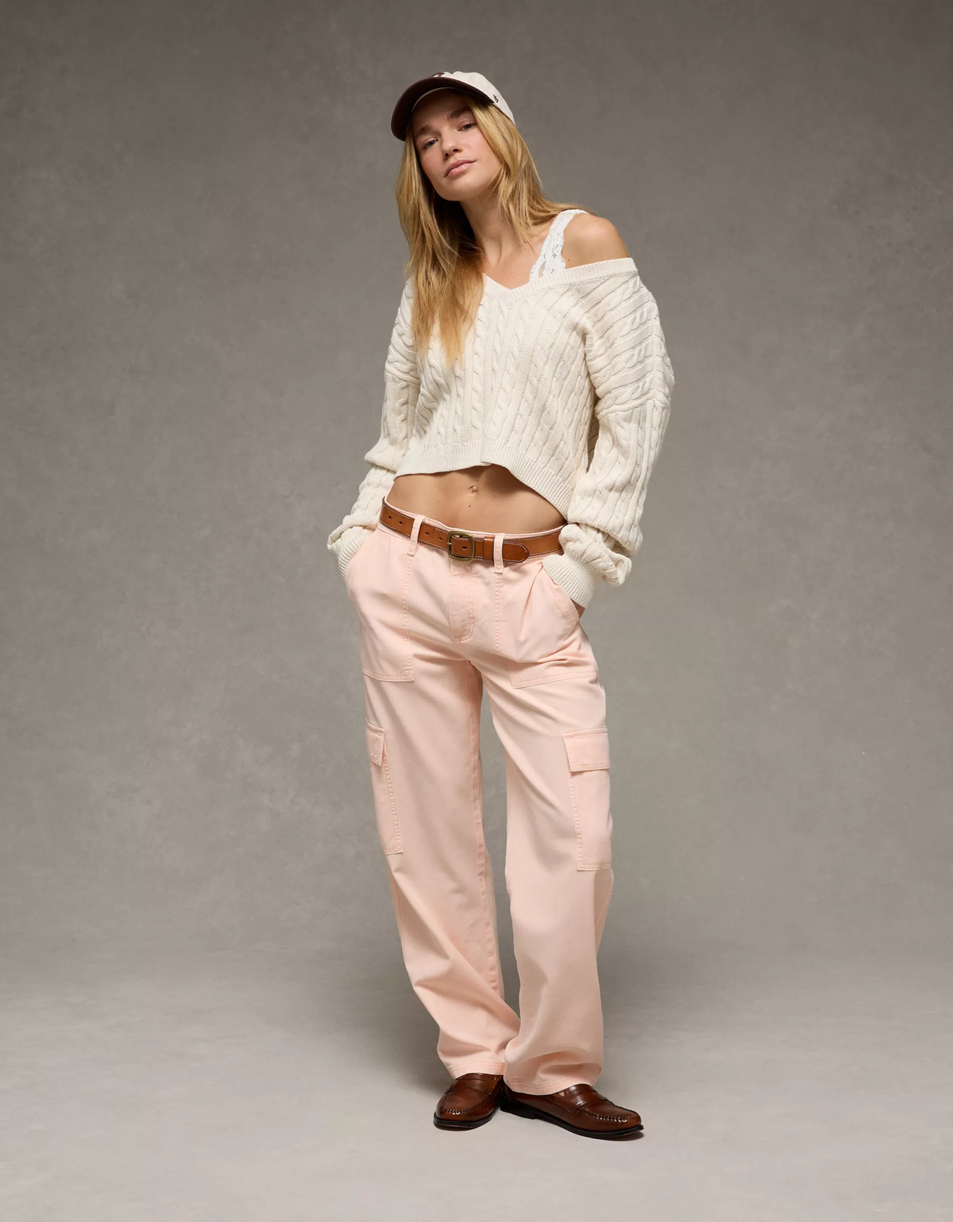 AE Low-Rise Baggy Straight Cargo Pant | American Eagle Outfitters (US & CA)