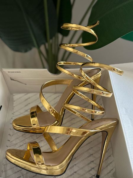 The Perfect Gold Sandal
The Sandals are gorgeous in person the front has a platform that aids with the height. Super sexy. I’m a 9.5-10 and ordered a 10 for extra comfort. Also thinking of getting the black pair. 

#LTKstyletip #LTKover40 #LTKshoecrush